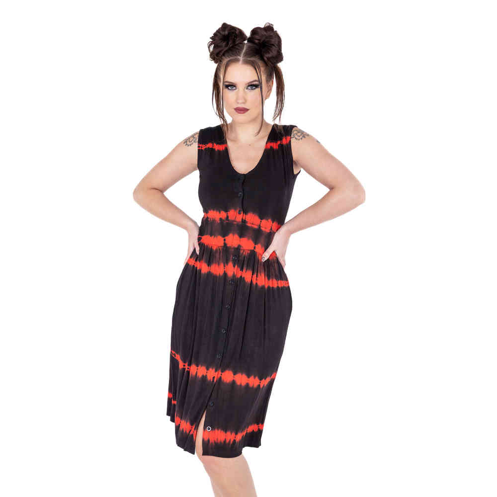 Innocent Lifestyle - Ione Robe courte - Noir/Rouge